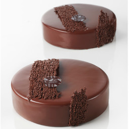 Valrhona Dark Chocolate Absolu Glaze adds a delicious chocolate flavour and wonderful shine to desserts.