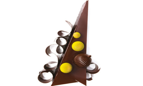 Ponthier Chocolate and Alphonso Mango Christmas Log