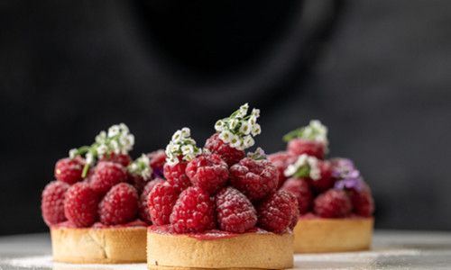 Yumgo Vegan Raspberry and Almond Shortcrust Pastry Tart