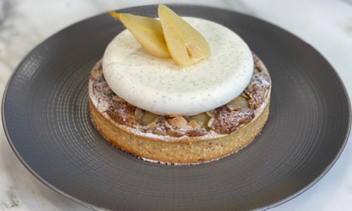 Pear and Vanilla Mascarpone Cream Tart 