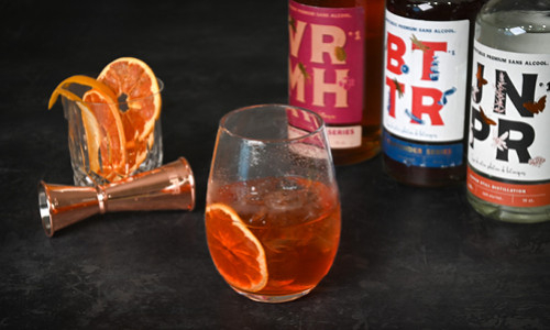Sip into Dry January with Exquisite Non-Alcoholic JNPR Negroni Mocktail